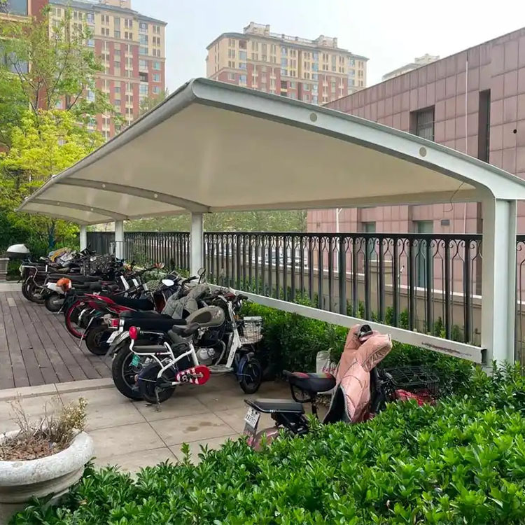 鹰潭膜结构电动车棚